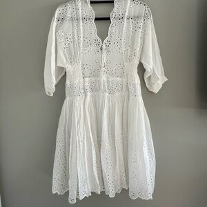 White Eyelet Dress